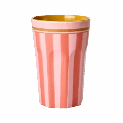 Tall Cup - Pink - Organic Stripes Print(Tall Cup Pink Organic Stripes Print)