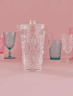 Acrylic Jug With Swirly Embossed Detail Clear - Large(Acrylic Jug With Swirly Embossed Detail Clear Large Hsjug Sww) -Rice By Rice 671FA639 ABDE 4284 AC78 2055C3586004