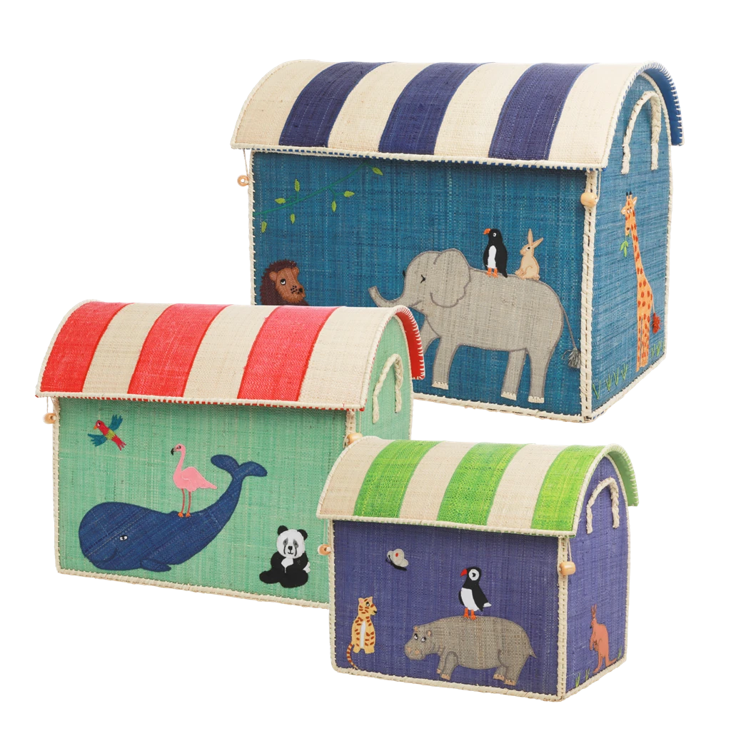 Raffia Storage Baskets Set With Animal Theme - Set Of Three(Raffia Storage Baskets Set With Animal Theme Set Of Three) 1 Raffia Storage Baskets Set With Animal Theme - Set Of Three(Raffia Storage Baskets Set With Animal Theme Set Of Three)