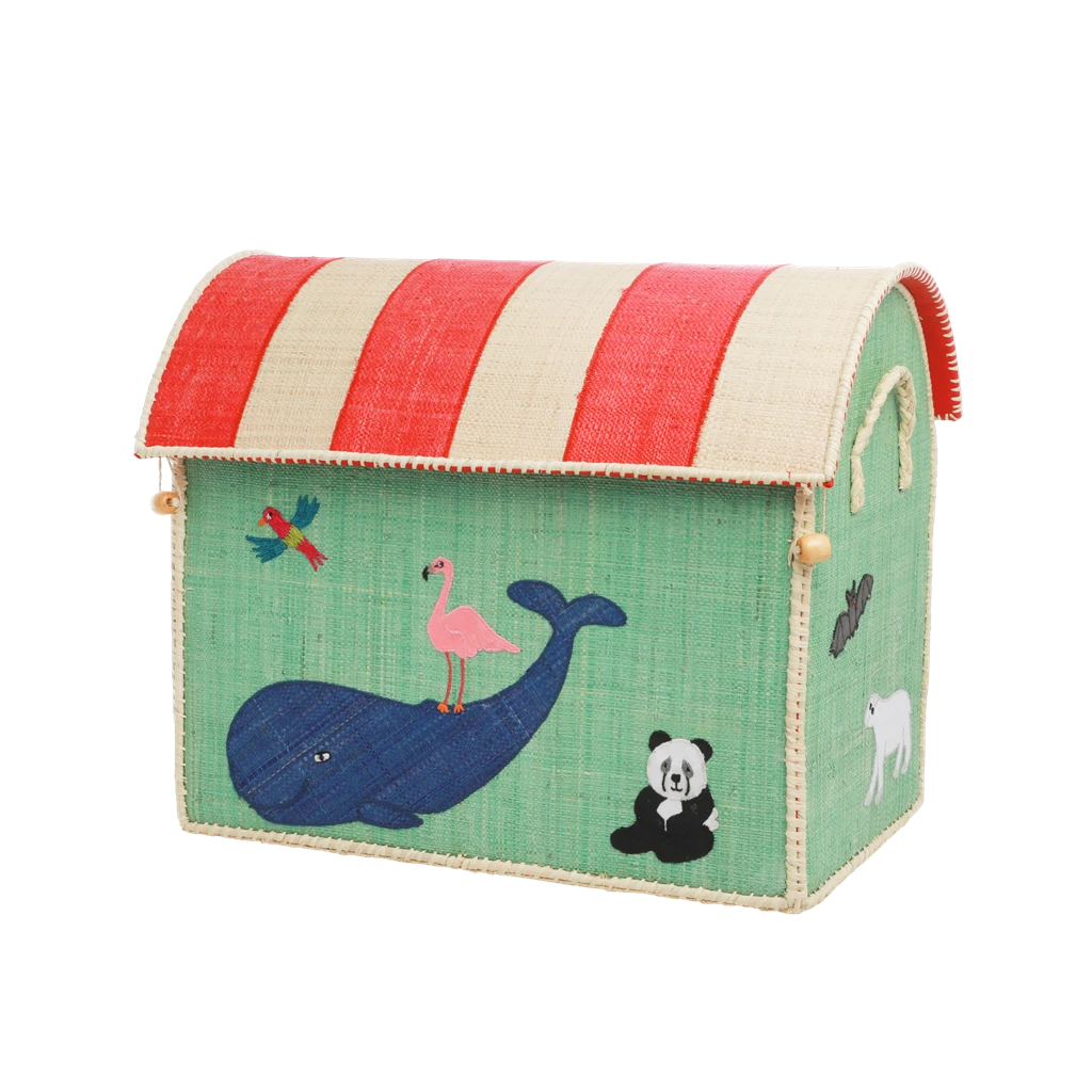 Raffia Storage Baskets Set With Animal Theme - Set Of Three(Raffia Storage Baskets Set With Animal Theme Set Of Three) 3 Raffia Storage Baskets Set With Animal Theme - Set Of Three(Raffia Storage Baskets Set With Animal Theme Set Of Three) - Image 3
