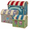 Raffia Storage House - Circus Theme Set Of 3(Raffia Storage House)