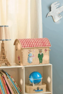 Raffia Storage Baskets With Nathalie Lété Theme - Set Of 3(Raffia Storage Baskets With Nathalie Lete Therapy Theme Set Of 3) -Rice By Rice BSHOU 3ZNAT 4 x1024 5 1