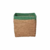 Small Square Raffia Storage Basket - Tea(Small Square Raffia Storage Basket Tea)