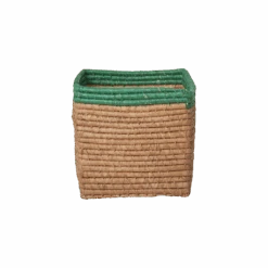 Small Square Raffia Storage Basket - Tea(Small Square Raffia Storage Basket Tea)