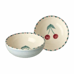Ceramic Bowl With Hand Painted Cherry - 11.8 Oz(Ceramic Bowl With Hand Painted Cherry 11 8 Oz)