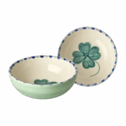 Ceramic Bowl With Hand Painted Good Luck Clover - 11.8 Oz(Ceramic Bowl With Hand Painted Good Luck Clover 11 8 Oz)