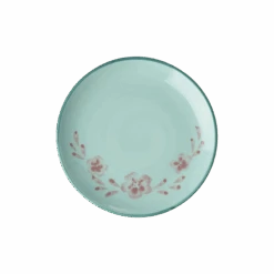 Ceramic Cake Plate With Hand Painted Flower Vine(Ceramic Cake Plate With Hand Painted Flower Vine)