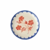 Ceramic Cake Plate With Hand Painted Vintage Flower(Ceramic Cake Plate With Hand Painted Vintage Flower)