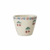 Ceramic Oval Espresso Cup With Hand Painted Cherries - 2.4 Oz(Ceramic Oval Espresso Cup With Hand Painted Cherries 2 4 Oz)