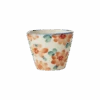 Ceramic Oval Espresso Cup With Hand Painted Orange Flowers - 2.4 Oz(Ceramic Oval Espresso Cup With Hand Painted Cherries 2 4 Oz Copy)