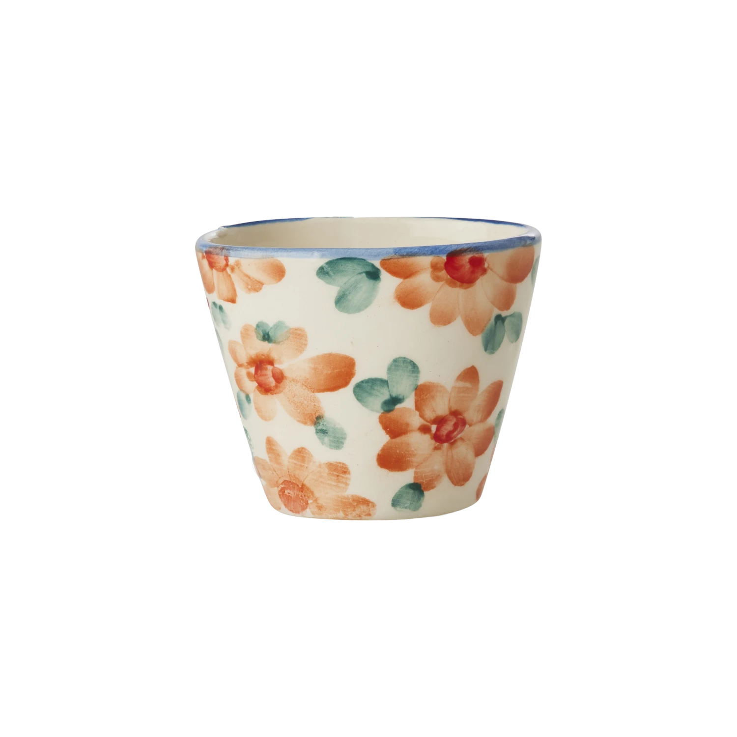Ceramic Oval Espresso Cup With Hand Painted Orange Flowers - 2.4 Oz(Ceramic Oval Espresso Cup With Hand Painted Cherries 2 4 Oz Copy) 1 Ceramic Oval Espresso Cup With Hand Painted Orange Flowers - 2.4 Oz(Ceramic Oval Espresso Cup With Hand Painted Cherries 2 4 Oz Copy)