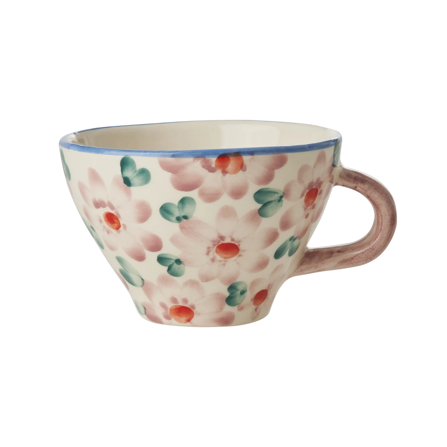 Ceramic Tea Cup With Hand Painted Flowers - Pink - 5.0 Oz(Ceramic Tea Cup With Hand Painted Flowers Pink 5 0 Oz) 1 Ceramic Tea Cup With Hand Painted Flowers - Pink - 5.0 Oz(Ceramic Tea Cup With Hand Painted Flowers Pink 5 0 Oz)