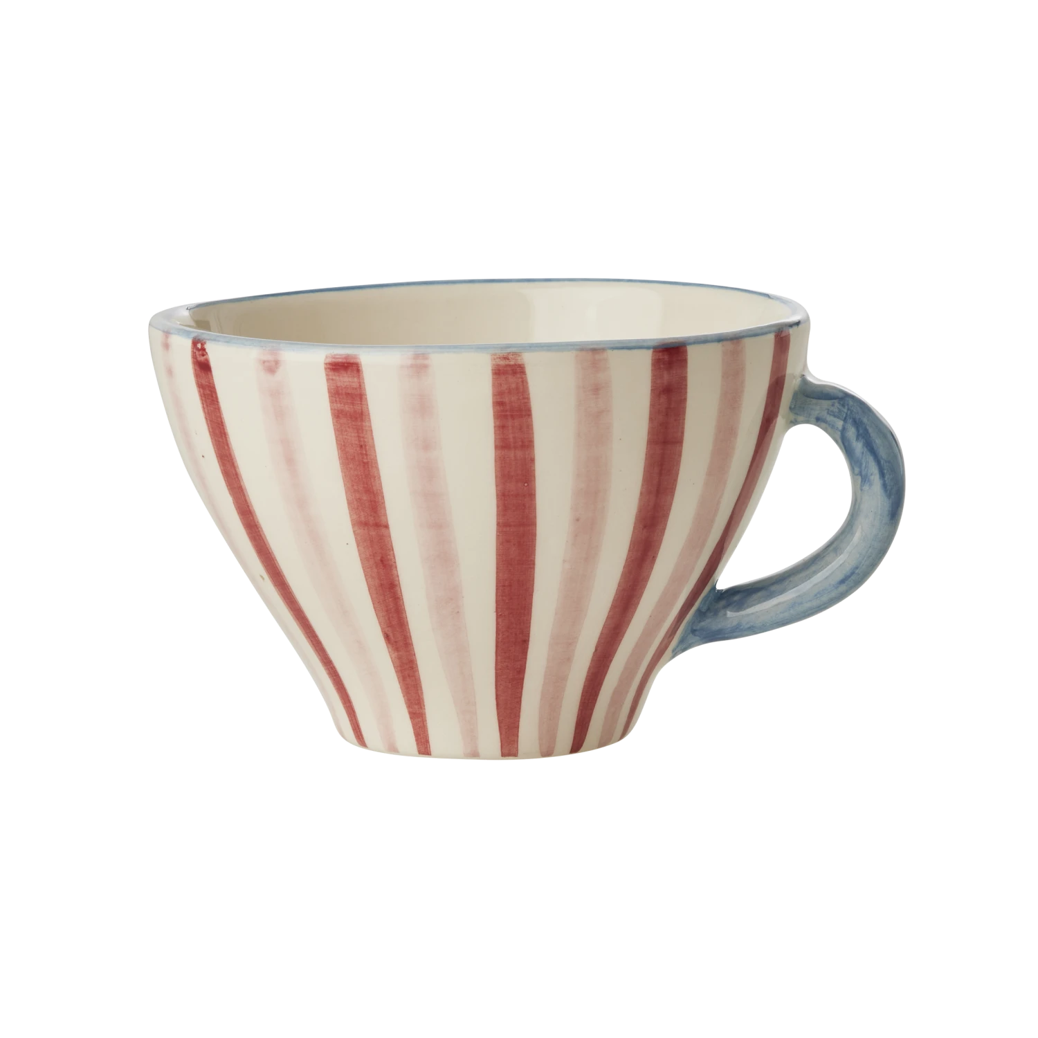 Ceramic Tea Cup With Hand Painted Stripes - 5.0 Oz(Ceramic Tea Cup With Hand Painted Stripes 5 0 Oz) 1 Ceramic Tea Cup With Hand Painted Stripes - 5.0 Oz(Ceramic Tea Cup With Hand Painted Stripes 5 0 Oz)