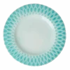 Ceramic Dinner Plate - Aqua. Set Of 6 Plates(Ceramic Dinner Plate Aqua)