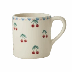Ceramic Mug With Hand Painted Cherries - 14.2 Oz(Ceramic Mug With Hand Painted Cherries 14 2 Oz)
