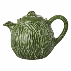 Ceramic Teapot With Embossed Kale Design - Hand Painted - 1,6L / 54.1 Oz(Ceramic Teapot With Embossed Kale Design Hand Painted 1 6l 54 1 Oz)