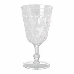 Acrylic Wine Glass With Swirly Embossed Detail - Clear(Acrylic Wine Glass With Swirly Embossed Detail Clear Hsglw Sww)