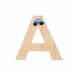 One Raffia Letter Sticker | Boy - A(One Raffia Letter Sticker Boy A)