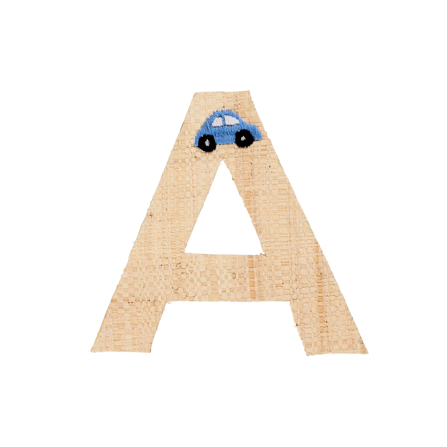 One Raffia Letter Sticker | Boy - A(One Raffia Letter Sticker Boy A) 1 One Raffia Letter Sticker | Boy - A(One Raffia Letter Sticker Boy A)