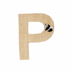 One Raffia Letter Sticker | Boy - P(One Raffia Letter Sticker Boy P)