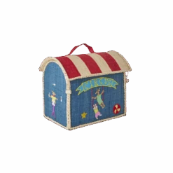 Raffia Kids Bag With Circus Theme - GET IT NOW, SHIPS IN OCTOBER(Raffia Kids Bag With Circus Theme)