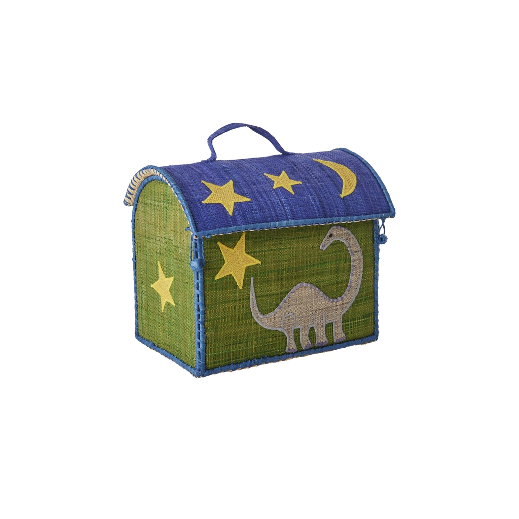Raffia Kids Bag With Dinosaur Theme(Small Raffia Storage Basket With Animal Theme Copy) 1 Raffia Kids Bag With Dinosaur Theme(Small Raffia Storage Basket With Animal Theme Copy)