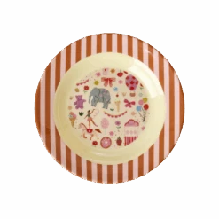 Melamine Kids Bowl | Fun Fair Pink Print(Melamine Kids Bowl Fun Fair Pink Print Pre Order Now Ships Early April)