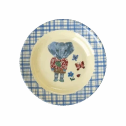 Melamine Kids Bowl | Nathalie Lété Blue Print - 8.4oz(Melamine Kids Bowl Nathalie Lete Blue Print Pre Order Now Ships Early April)