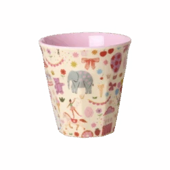 Kids Melamine Cup - Small - Fun Fair Pink Print - 5.4oz -(Kids Melamine Cup Small Fun Fair Pink Print 5 4oz Pre Order Now Ships Early April)