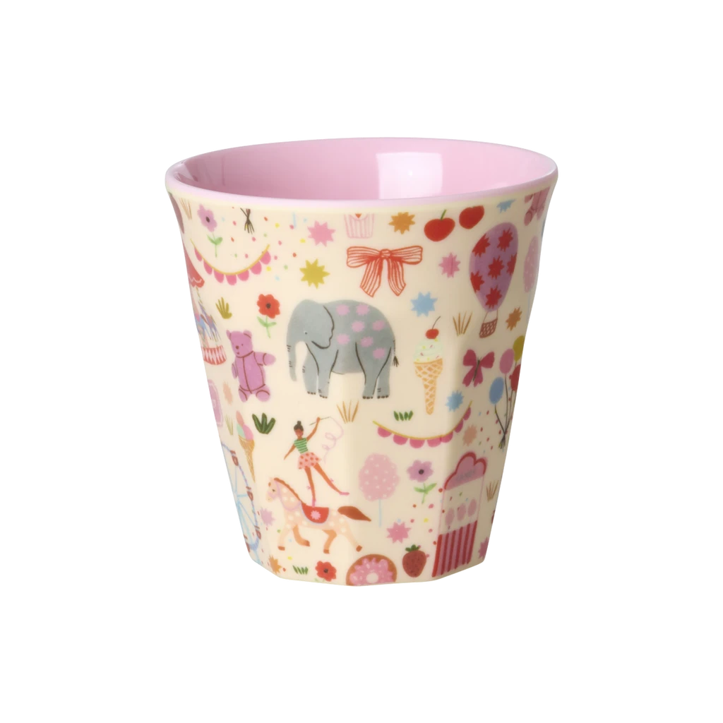 Kids Melamine Cup - Small - Fun Fair Pink Print - 5.4oz -(Kids Melamine Cup Small Fun Fair Pink Print 5 4oz Pre Order Now Ships Early April) 1 Kids Melamine Cup - Small - Fun Fair Pink Print - 5.4oz -(Kids Melamine Cup Small Fun Fair Pink Print 5 4oz Pre Order Now Ships Early April)