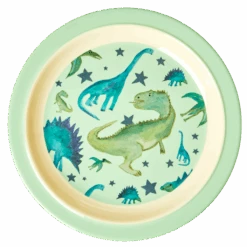 Melamine Kids Lunch Plate | Dinosaurs Print(Melamine Kids Lunch Plate Dinosaurs Print)