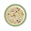 Melamine Kids Plate - Fun Fair Mint Print -(Melamine Kids Plate Fun Fair Mint Print Pre Order Now Ships Early April 1)