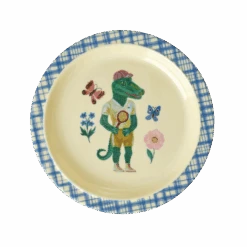 Kids Plate - Blue - Nathalie Lété Print(Kids Plate Blue Nathalie Lete Print Pre Order Now Ships Early April)