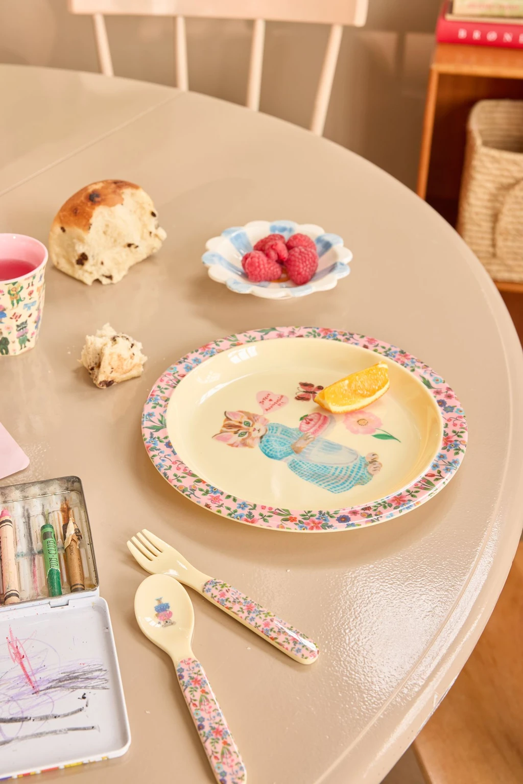 Kids Plate - Pink - Nathalie Lété Print(Kids Plate Pink Nathalie Lete Print Pre Order Now Ships Early April Copy) 2 Kids Plate - Pink - Nathalie Lété Print(Kids Plate Pink Nathalie Lete Print Pre Order Now Ships Early April Copy) - Image 2