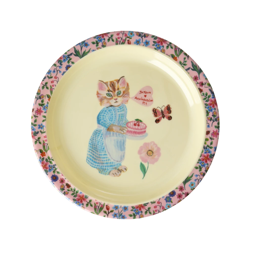 Kids Plate - Pink - Nathalie Lété Print(Kids Plate Pink Nathalie Lete Print Pre Order Now Ships Early April Copy) 1 Kids Plate - Pink - Nathalie Lété Print(Kids Plate Pink Nathalie Lete Print Pre Order Now Ships Early April Copy)