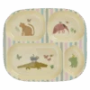 Melamine Kids 4 Room Plate - Sweet Jungle Print(Melamine Kids 4 Room Plate Sweet Jungle Print)