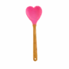 Kitchen Silicone Spoon In Heart Shape | Dark Pink(Kitchen Silicon Spoon In Heart Shape Dark Pink)