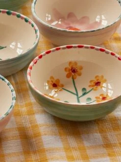 Ceramic Bowl With Hand Painted Jade Yellow Flower - 11.8 Oz(Ceramic Bowl With Hand Painted Jade Yellow Flower 11 8 Oz) -Rice By Rice LE CEBWL HPFLOY f79f6d95 cb64 4169 bb06 8ee3bb3a5004