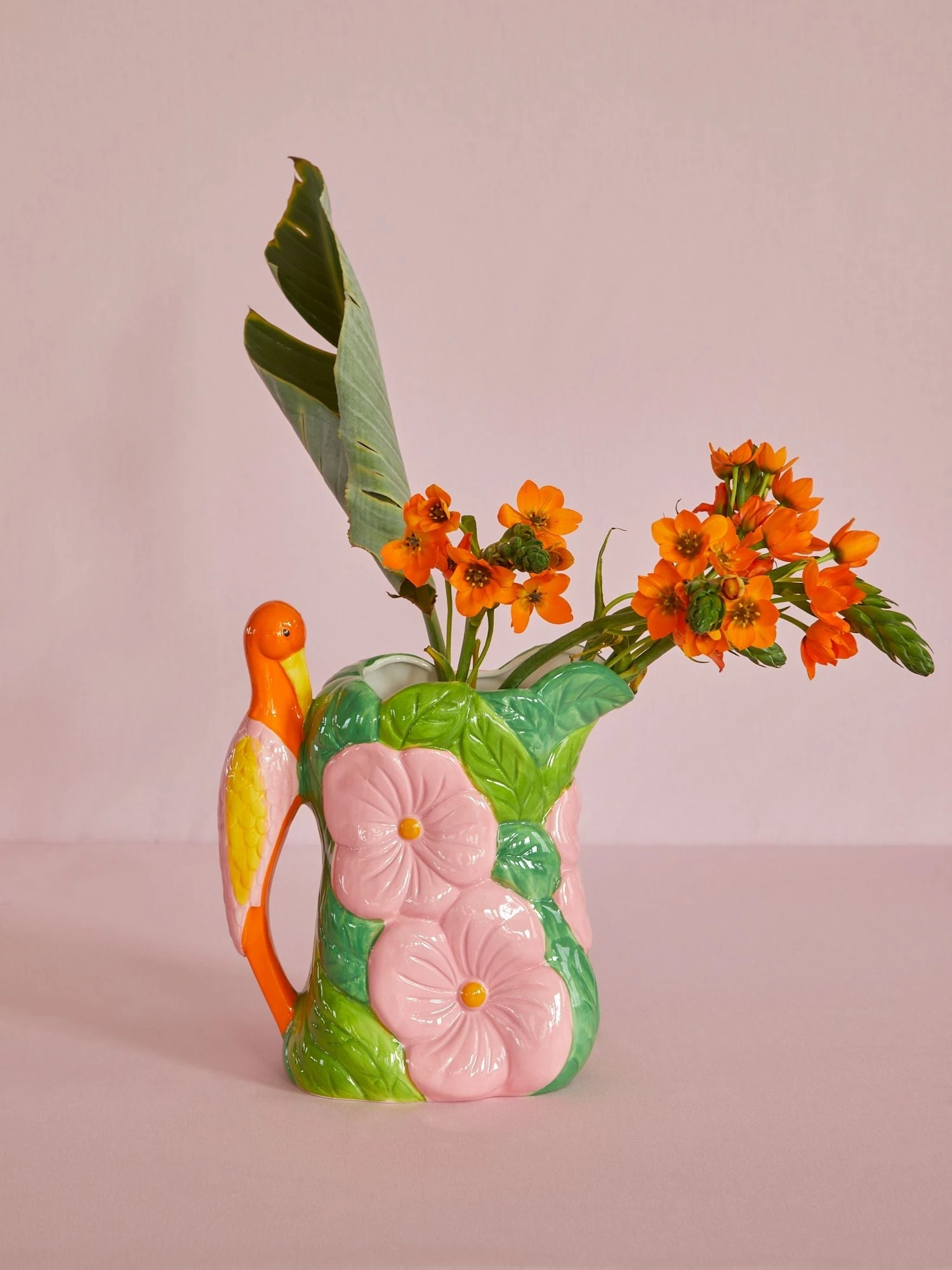 Flower Ceramic Vase - Green(Flower Ceramic Vase Green) 2 Flower Ceramic Vase - Green(Flower Ceramic Vase Green) - Image 2