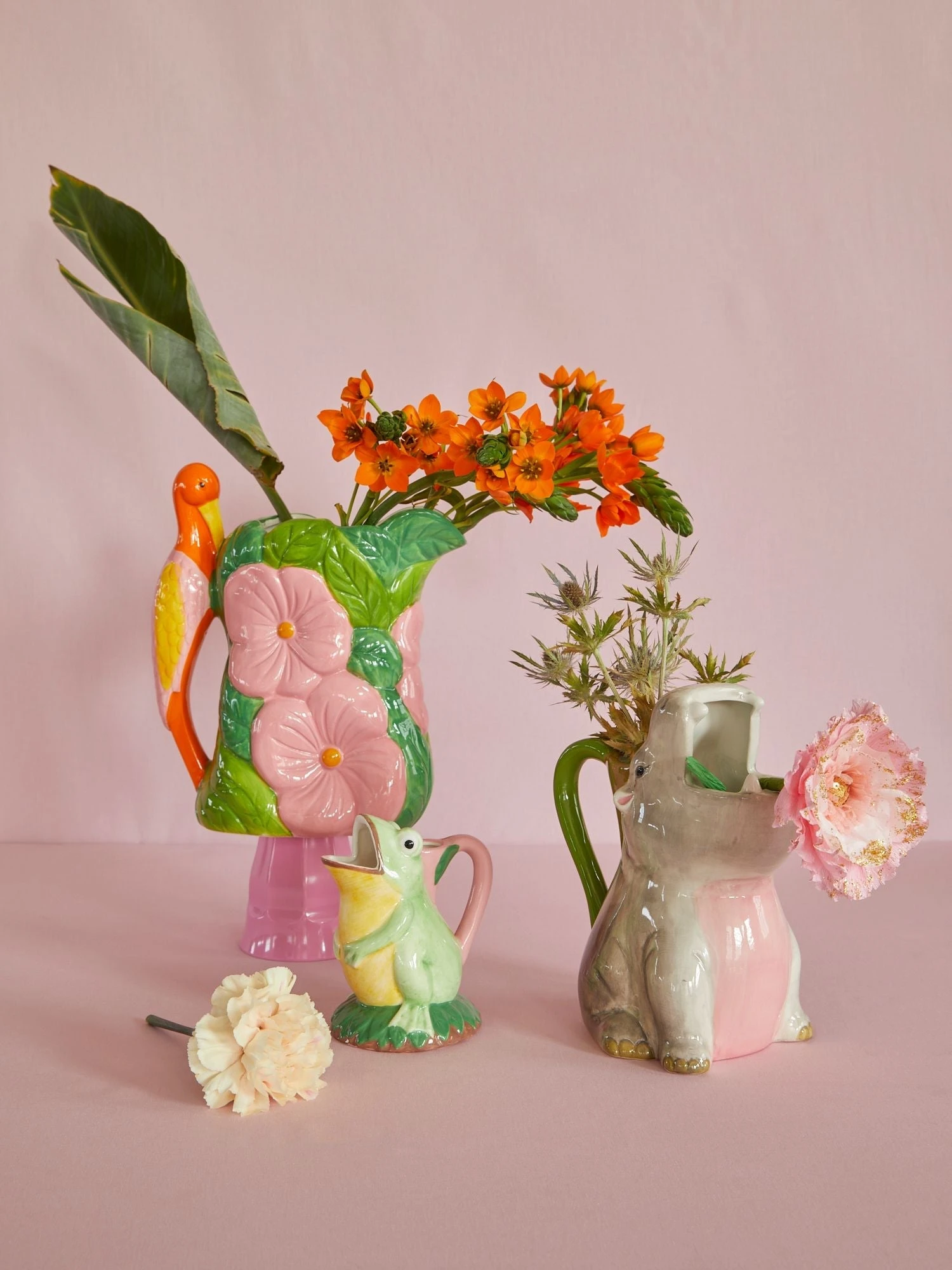 Flower Ceramic Vase - Green(Flower Ceramic Vase Green) 4 Flower Ceramic Vase - Green(Flower Ceramic Vase Green) - Image 4