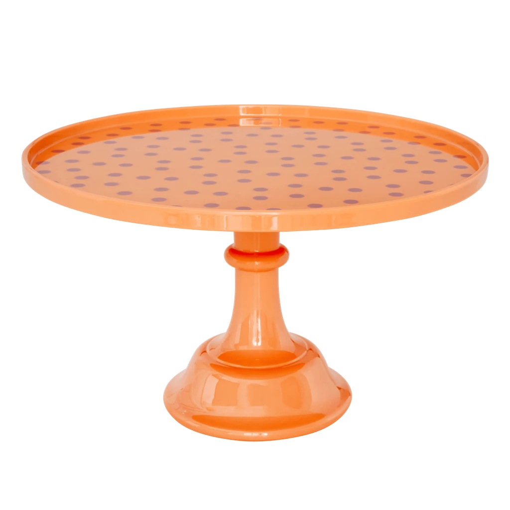 Melamine Cake Stand | Lavender Dots Print(Melamine Cake Stand With Dots Print) 1 Melamine Cake Stand | Lavender Dots Print(Melamine Cake Stand With Dots Print)
