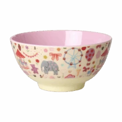 Medium Melamine Bowl - Fun Fair Pink Print - 23.7oz -(Medium Melamine Bowl Fun Fair Pink Print 23 7oz Pre Order Now Ships In Early April)