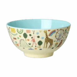 Medium Melamine Bowl - Fun Fair Mint Print - 23.7oz -(Medium Melamine Bowl Fun Fair Mint Print 23 7oz Pre Order Now Ships In Early April)