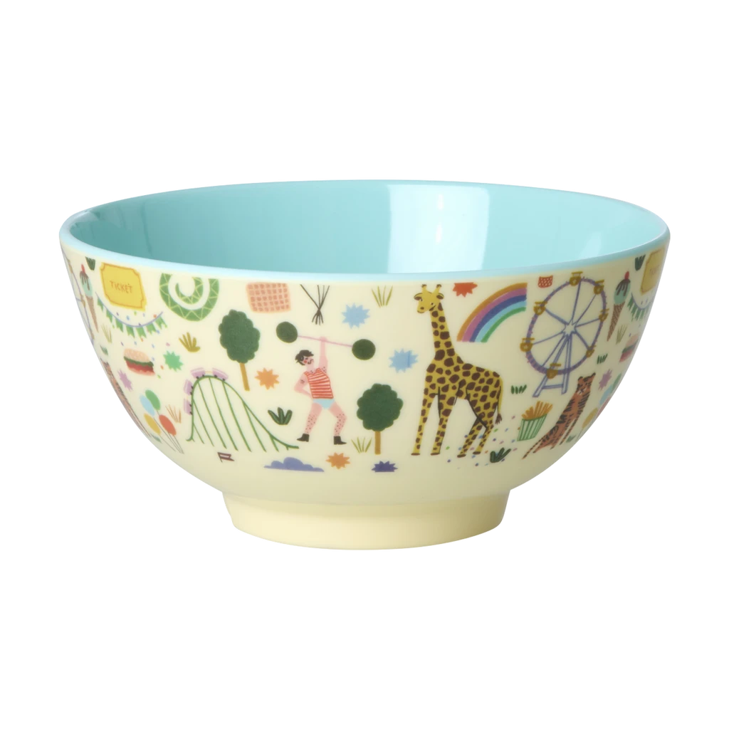 Medium Melamine Bowl - Fun Fair Mint Print - 23.7oz -(Medium Melamine Bowl Fun Fair Mint Print 23 7oz Pre Order Now Ships In Early April) 1 Medium Melamine Bowl - Fun Fair Mint Print - 23.7oz -(Medium Melamine Bowl Fun Fair Mint Print 23 7oz Pre Order Now Ships In Early April)