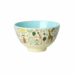 Small Melamine Bowl - Fun Fair Print - Mint- 10.1oz -(Small Melamine Bowl Fun Fair Print Mint 10 1oz Pre Order Now Ships Early April Copy)