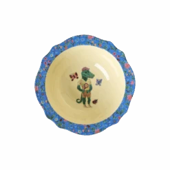 Melamine Vintage Bowl With Nathalie Lété Print - Blue- 8.4oz(Melamine Vintage Bowl With Nathalie Lete Print Blue 8 4oz Pre Order Now Ships In Early April)