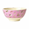 Medium Melamine Bowl - Pink - Sweet Cake Print(Copy Of Medium Melamine Bowl Dusty Blue Sweet Jungle Print)