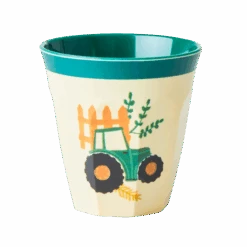 Melamine Kids Cups In Blue Farm Prints - Medium - 6 Pcs. In Gift Box(Melamine Kids Cups In Blue Farm Prints Medium 6 Pcs In Gift Box) -Rice By Rice MELCU 6ZFARB3 1 aa74b429 eb00 48cc 8b72 ad7d733fd339