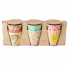 Melamine Kids Cups In Asst. Funky Prints - Medium - 6 Pcs. In Gift Box(Melamine Kids Cups In Asst Funky Prints Medium 6 Pcs In Gift Box)