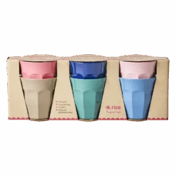 Medium Melamine Cup - A New York Minute Colors Set Of 6 Cups(Medium Melamine Cup A New York Minute Colors Set Of 6 Cups)